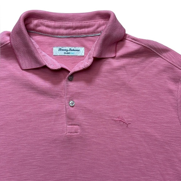 Tommy Bahama Paradiso Polo Soft Pink Mens Size Medium - Picture 4 of 15
